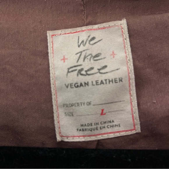 Free People hooded vegan leather jacket - Picture 5 of 8